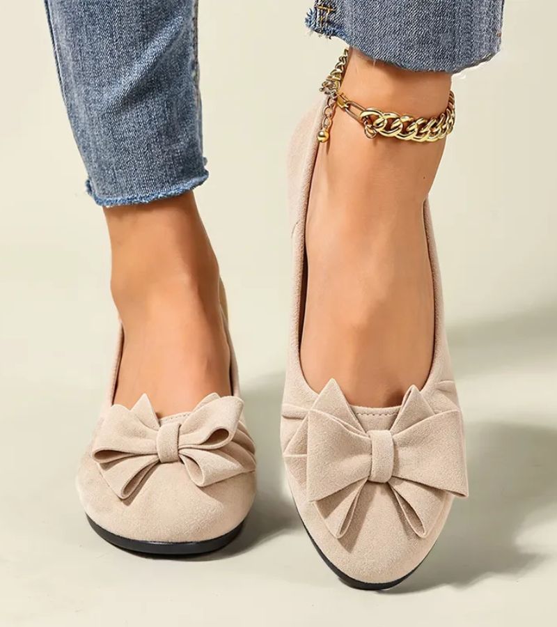 Mary Jane | Elegant Wedge Ballet Flats with a Bow