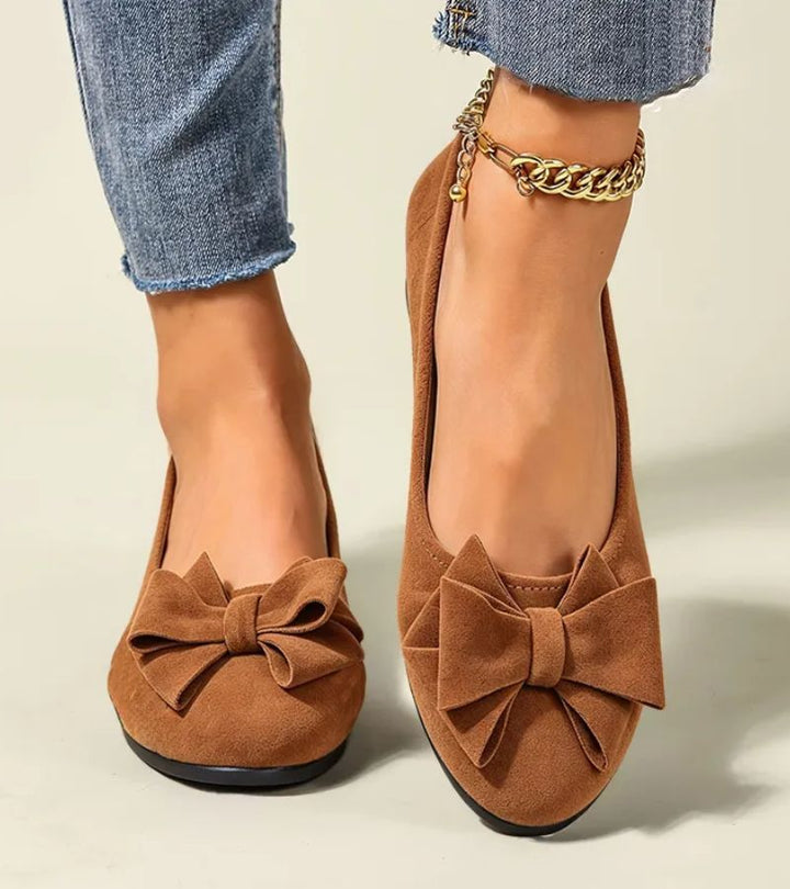 Mary Jane | Elegant Wedge Ballet Flats with a Bow