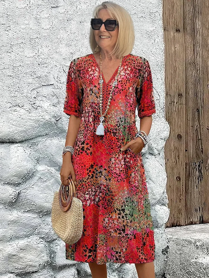 Elspeth | Vibrant Midi Dress