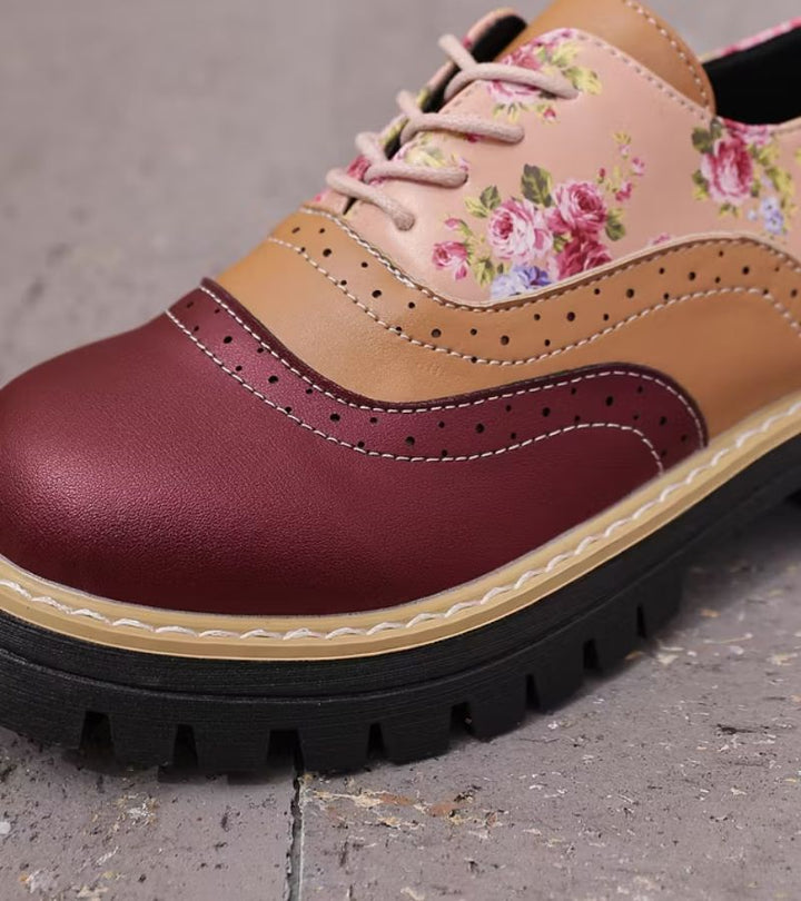Paris | Floral Brogues with Arch Support