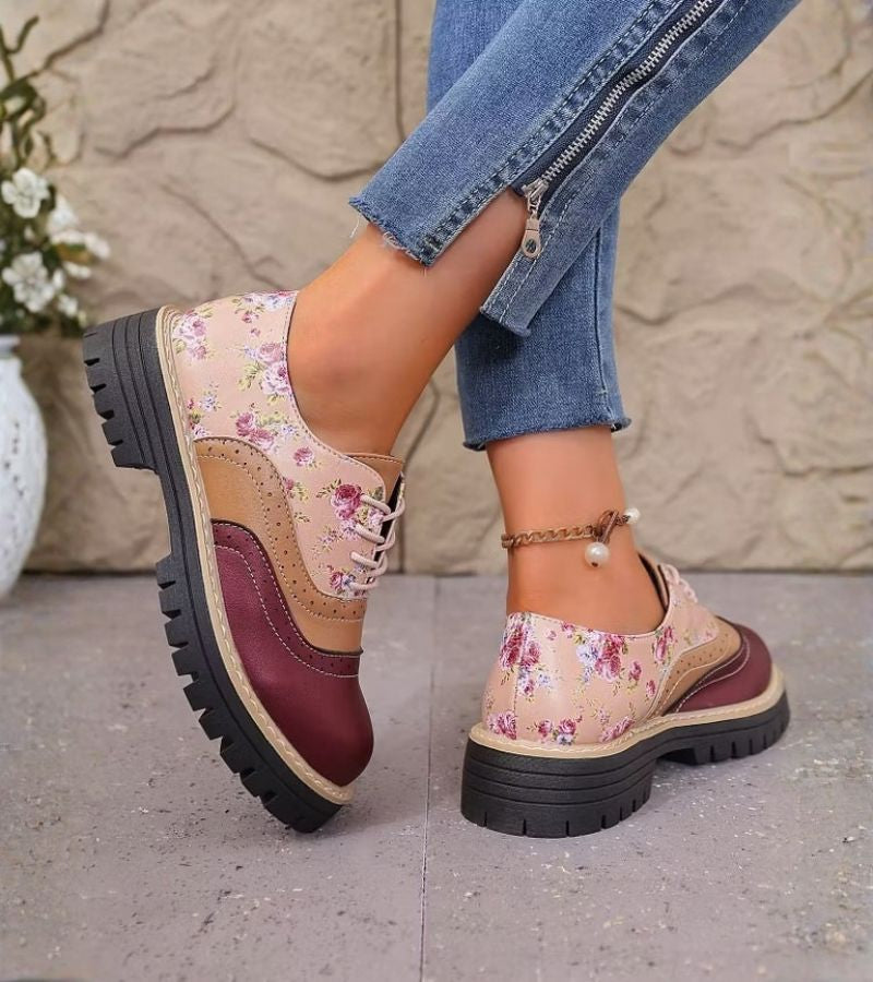 Paris | Floral Brogues with Arch Support