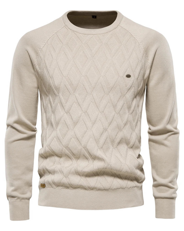 Men's Checked Design Sweater