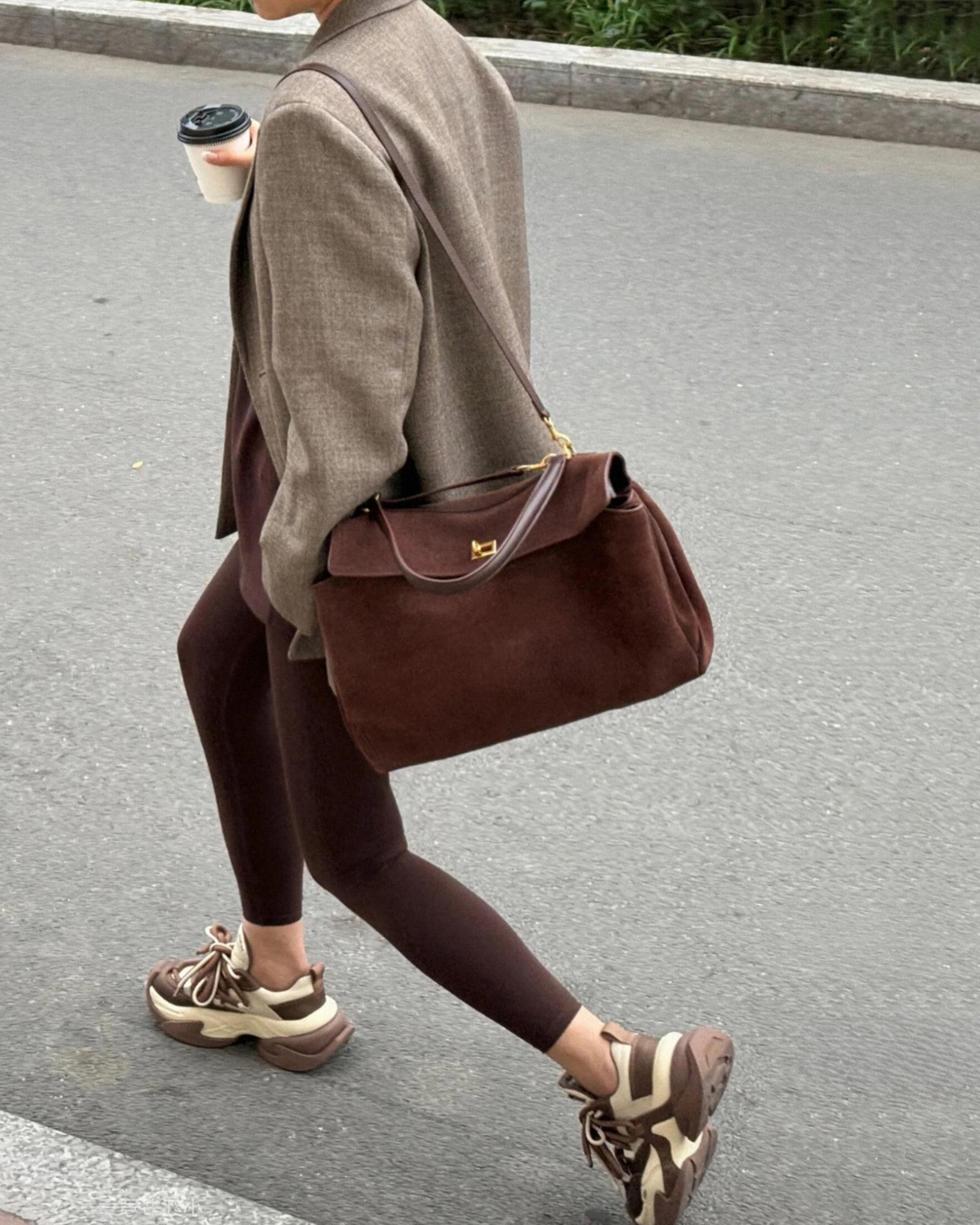 The Lady Bag - Suede Flap Bag