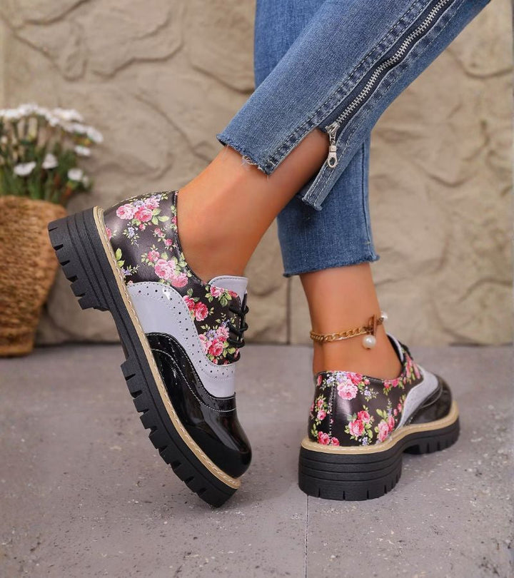 Paris | Floral Brogues with Arch Support