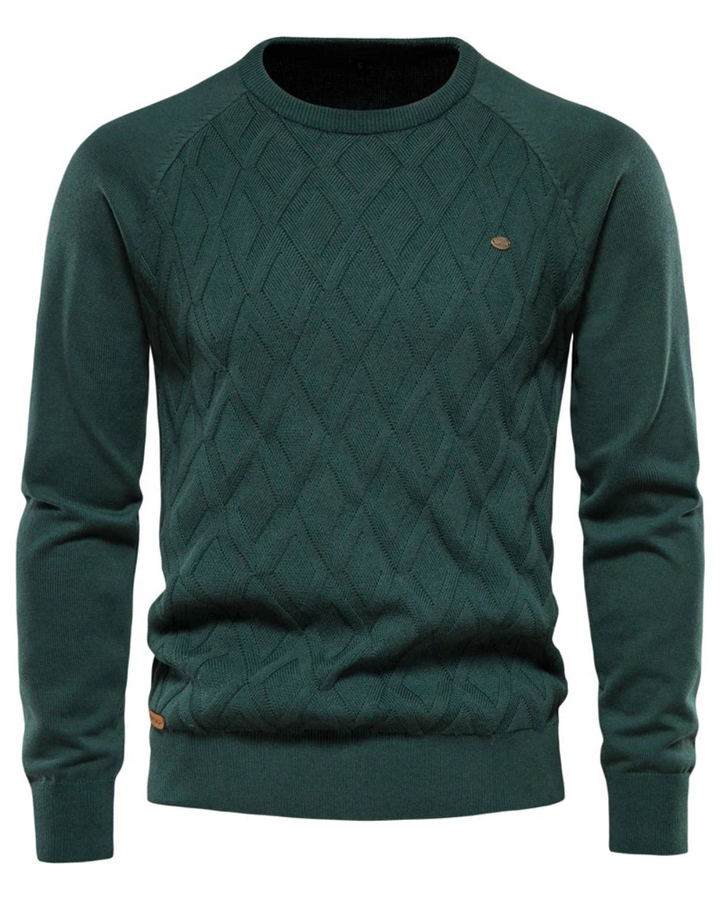 Men's Checked Design Sweater
