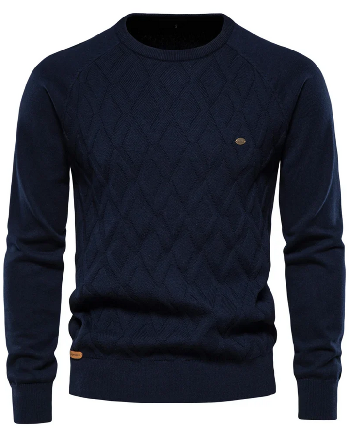 Men's Checked Design Sweater