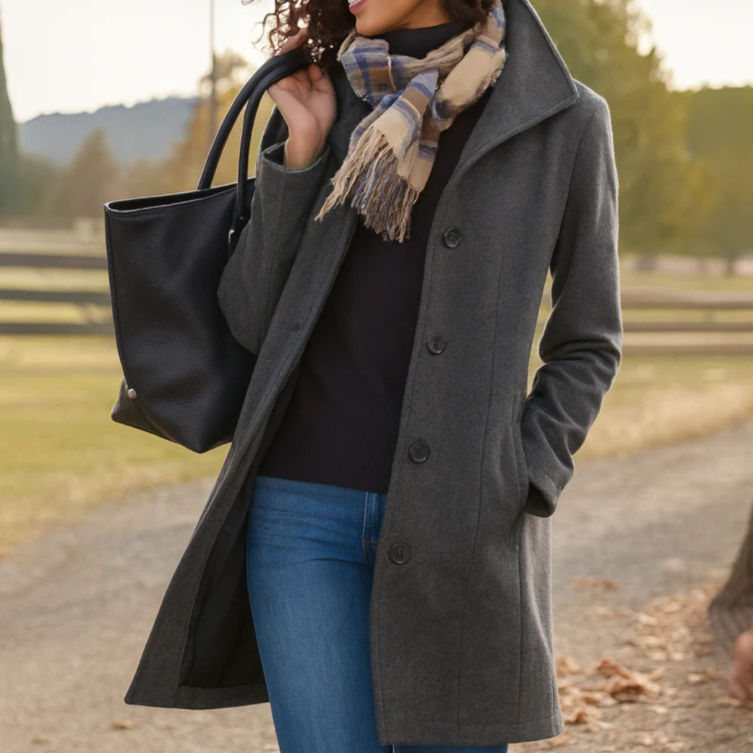 Aurora | Classic Coat with Matching Scarf Gift