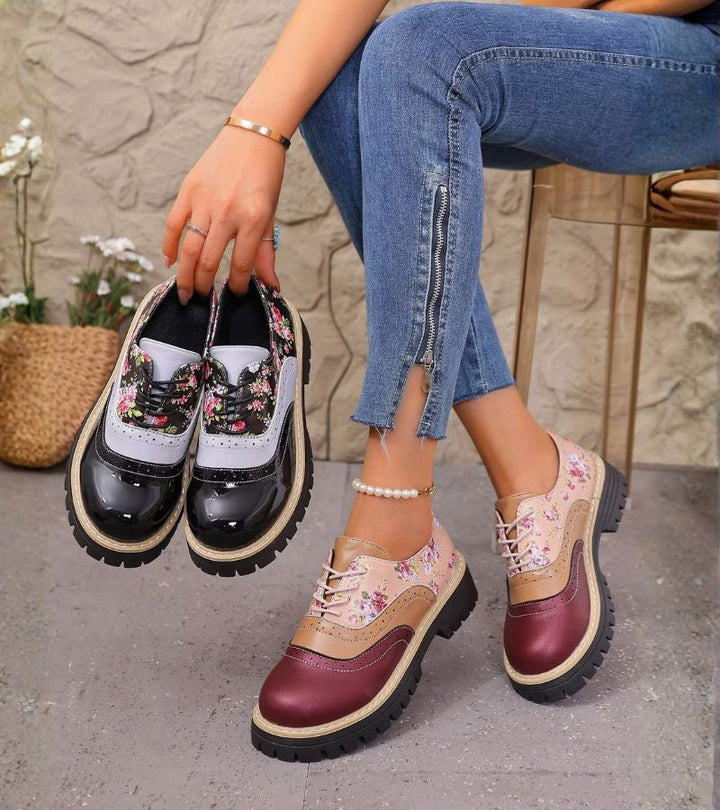 Paris | Floral Brogues with Arch Support