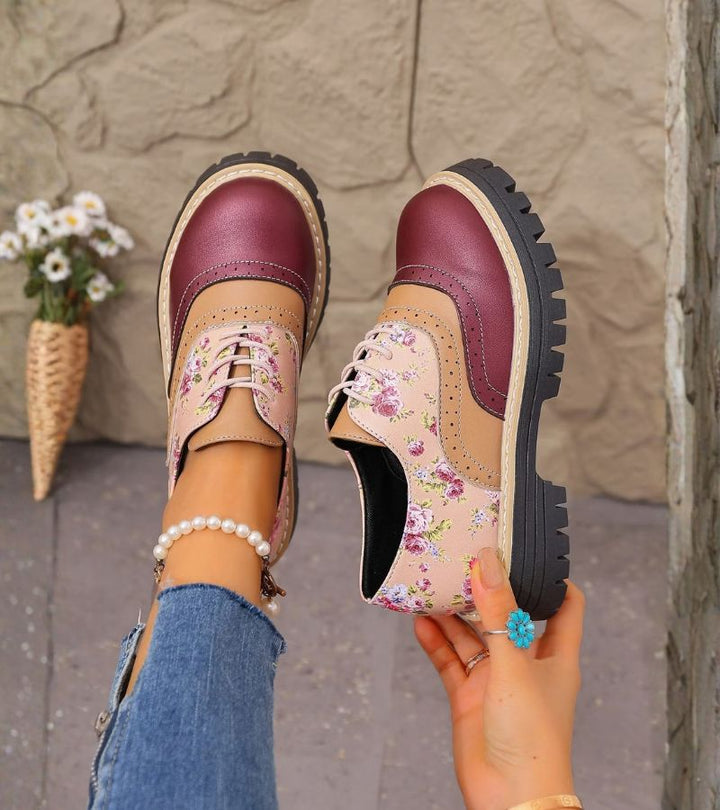 Paris | Floral Brogues with Arch Support
