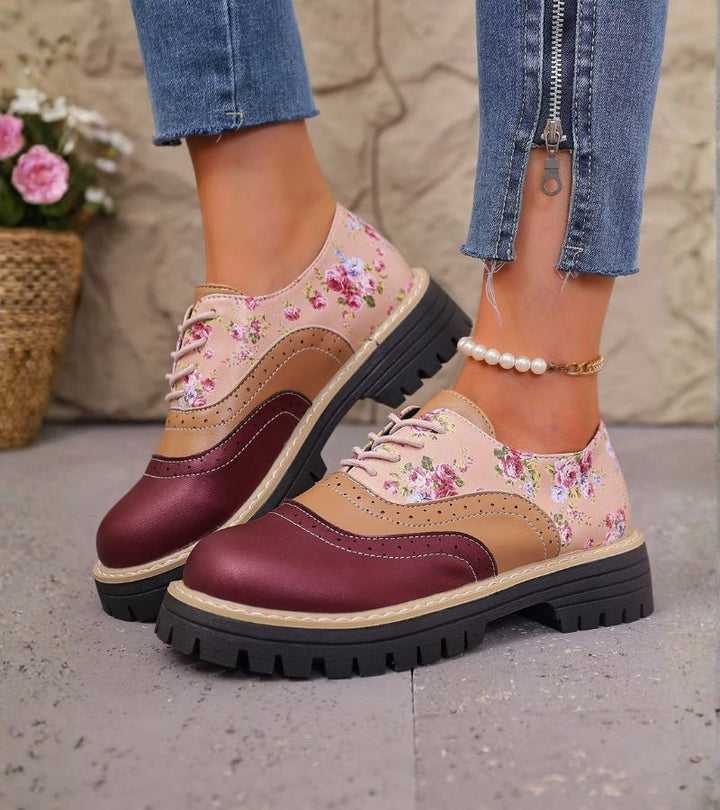 Paris | Floral Brogues with Arch Support