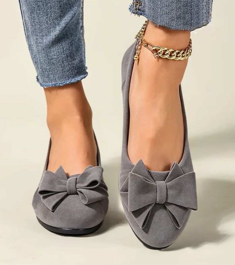 Mary Jane | Elegant Wedge Ballet Flats with a Bow