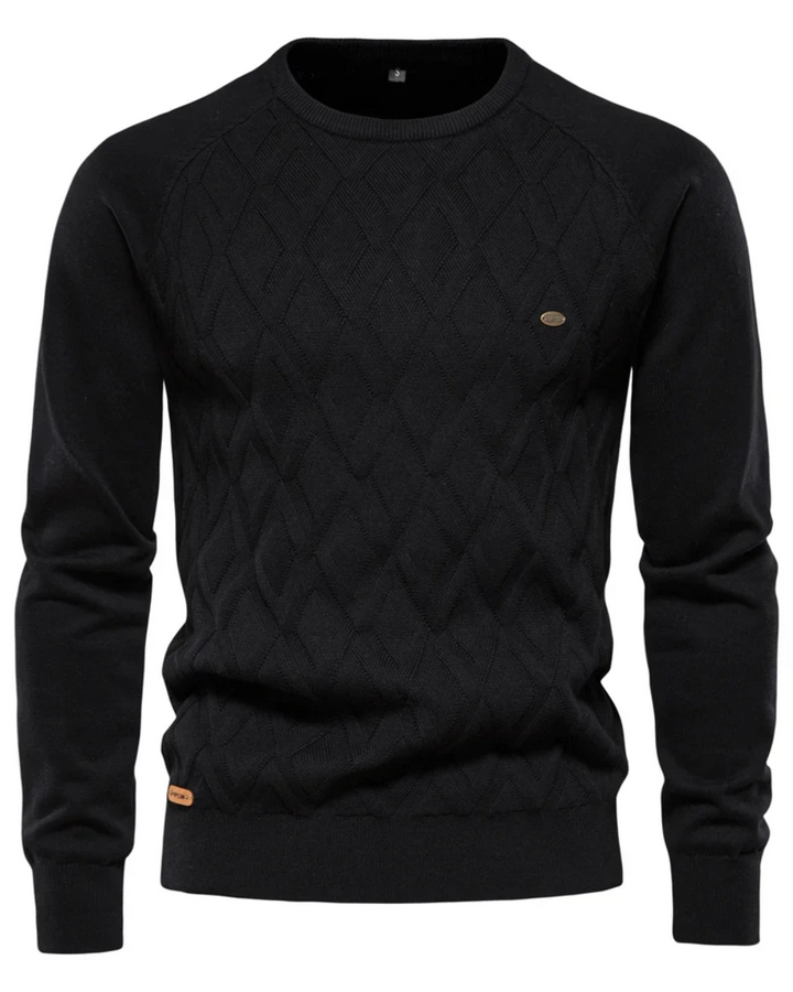 Men's Checked Design Sweater