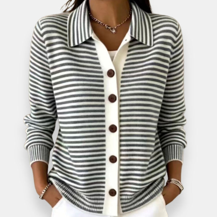 Nola | Striped Cardigan for Autumn