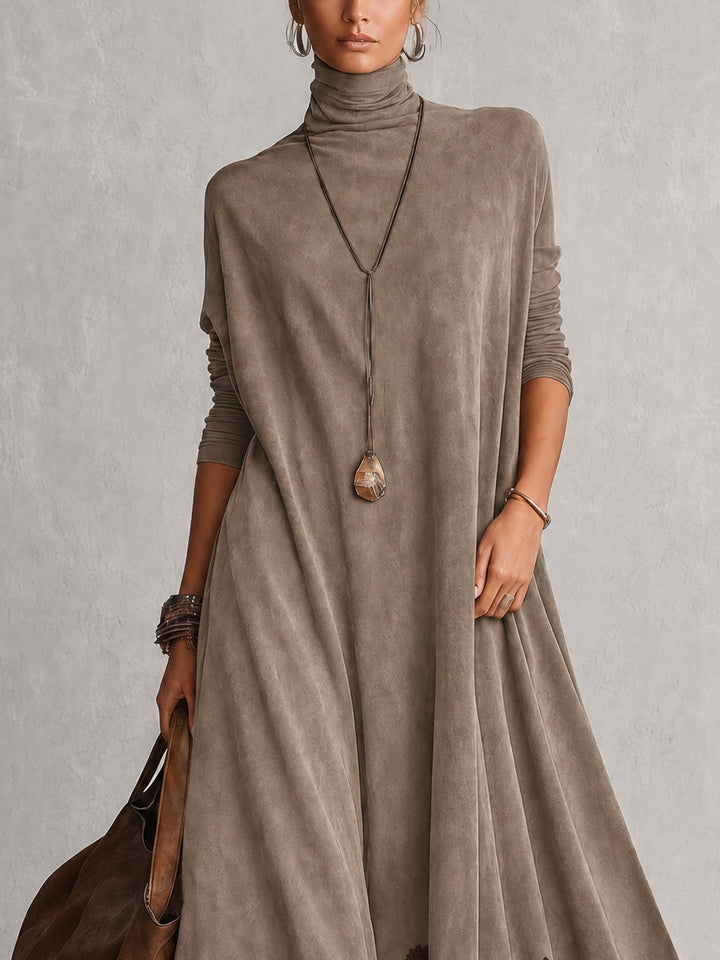 Porzia | Elegant Long Dress with Decorative Hem