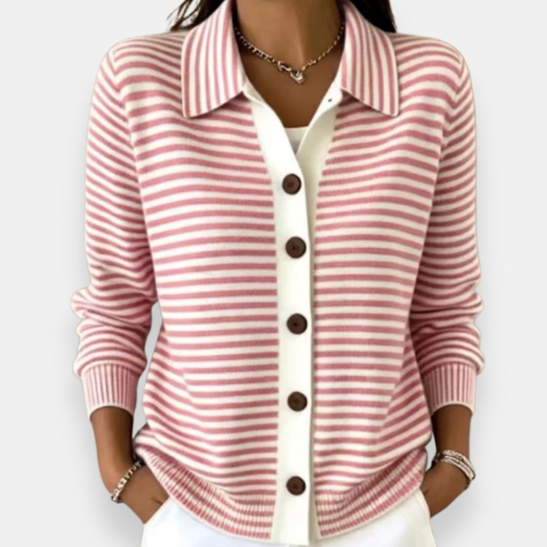 Nola | Striped Cardigan for Autumn
