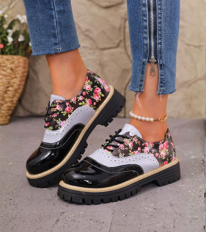Paris | Floral Brogues with Arch Support