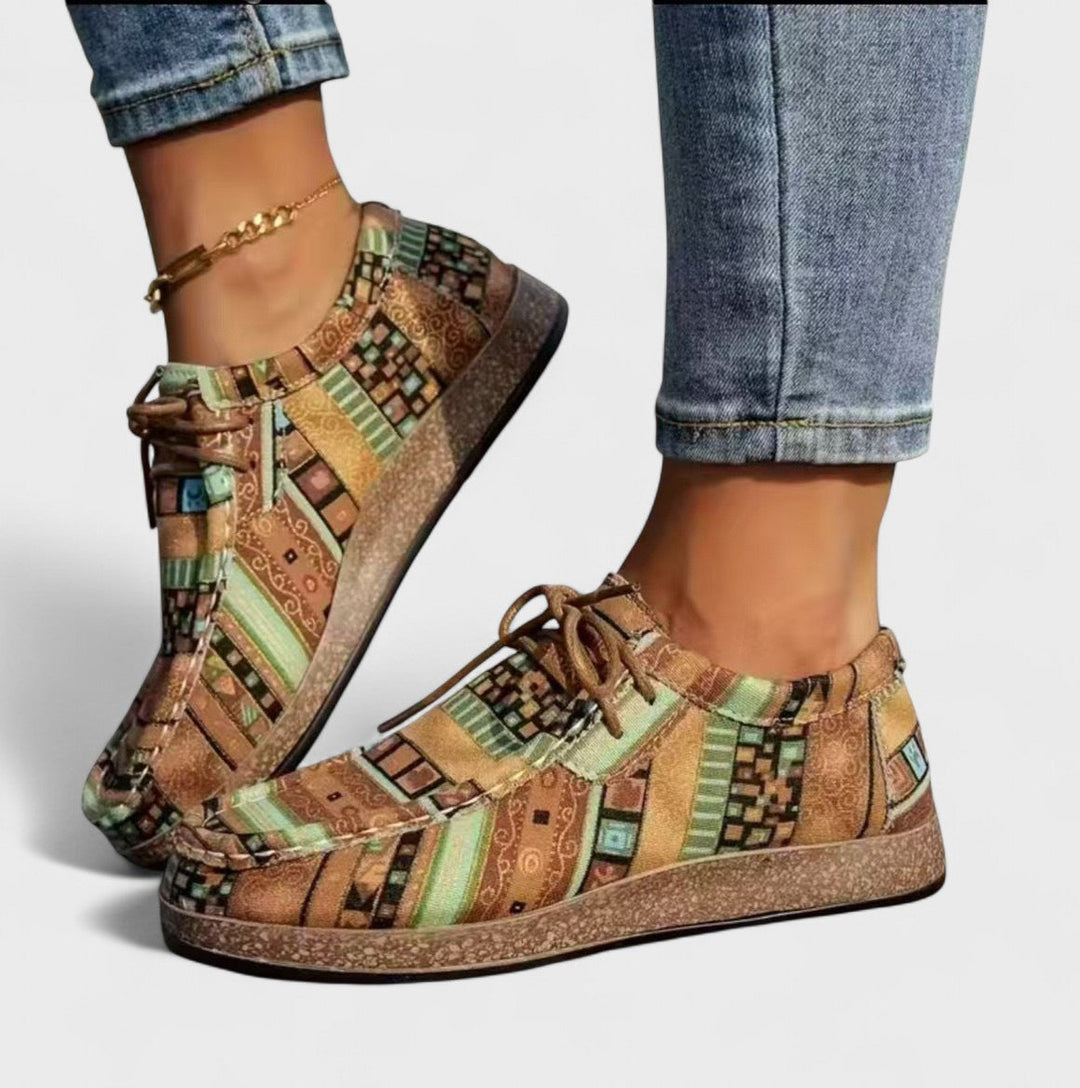 Amélie | Bohemian Lace-Up Trainers for Women