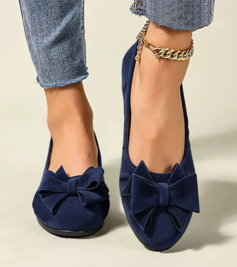 Mary Jane | Elegant Wedge Ballet Flats with a Bow