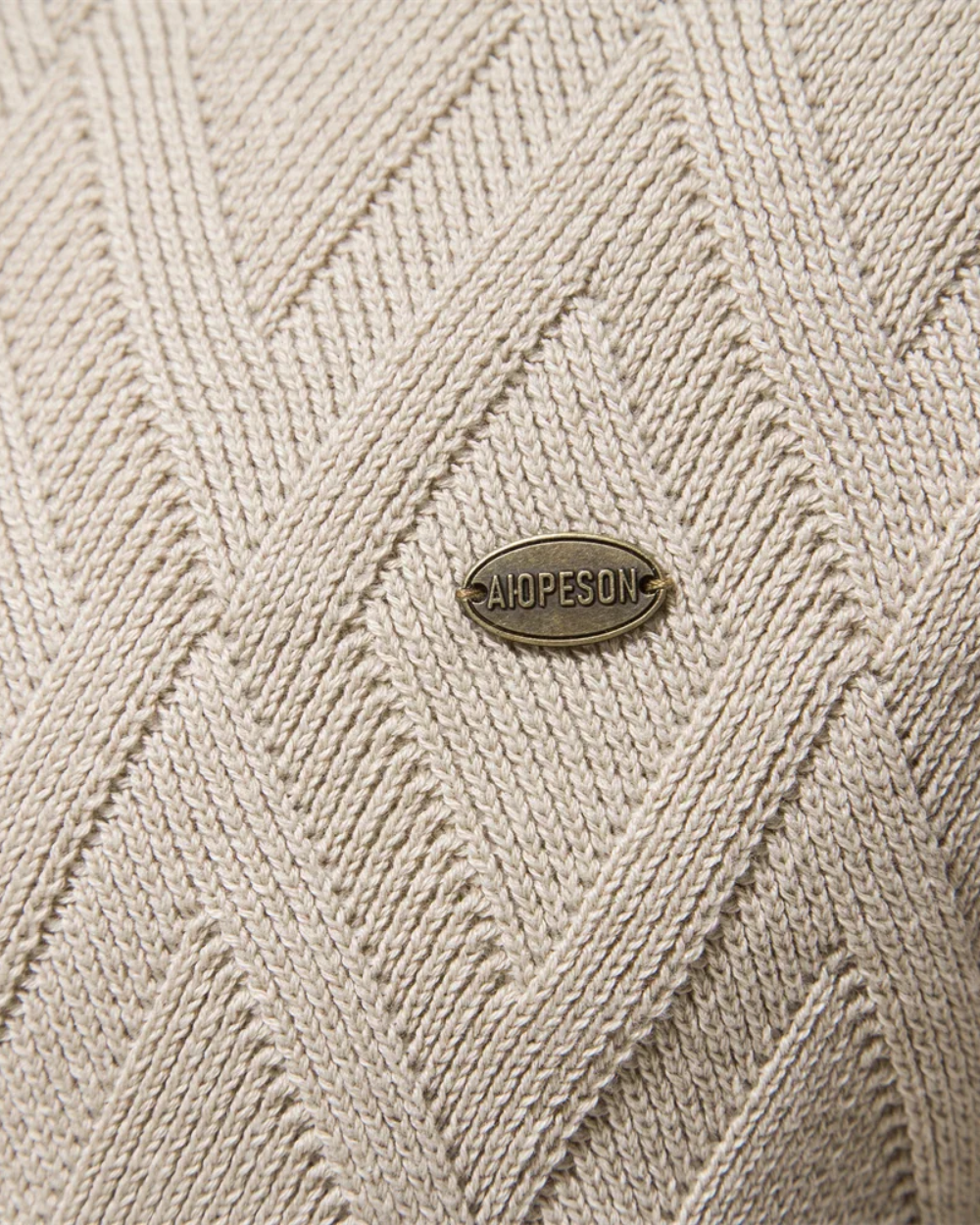 Men's Checked Design Sweater