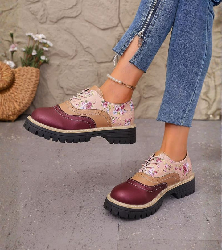 Paris | Floral Brogues with Arch Support