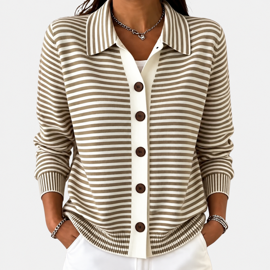 Nola | Striped Cardigan for Autumn