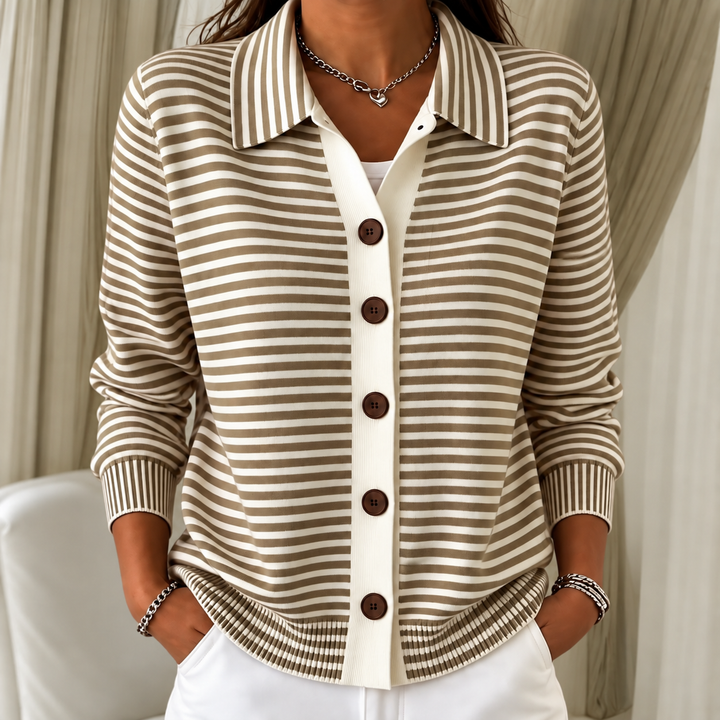 Nola | Striped Cardigan for Autumn