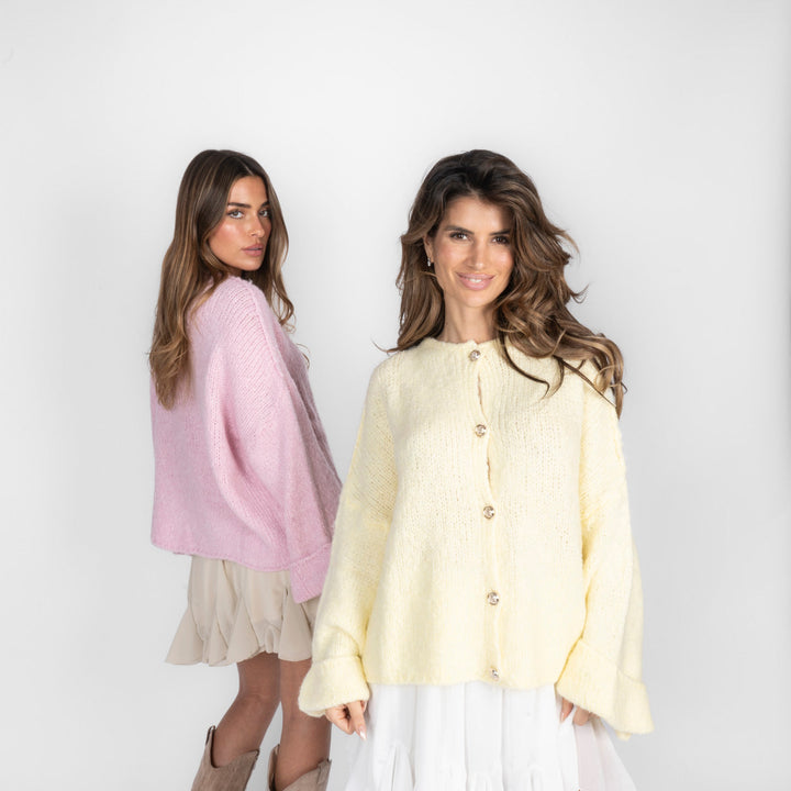 Oversized Soft-Sleeve Cardigan