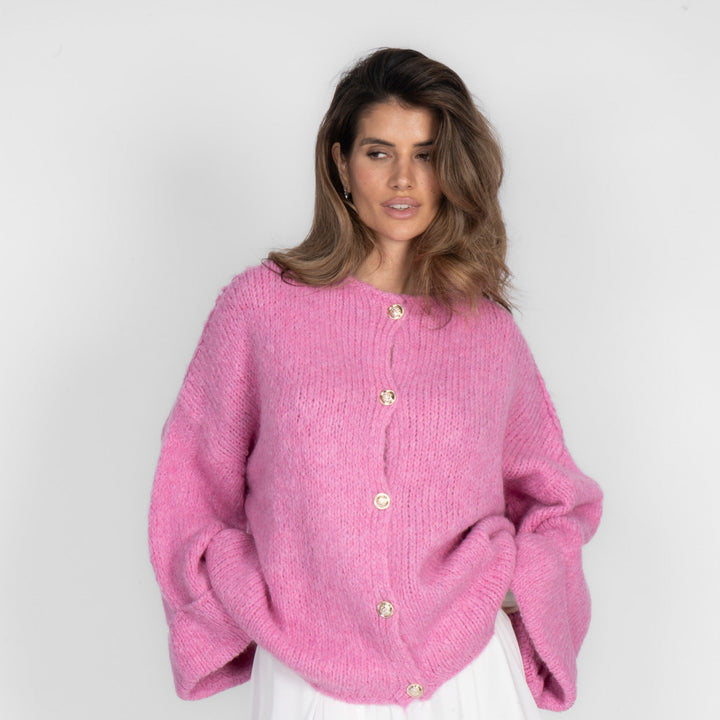 Oversized Soft-Sleeve Cardigan