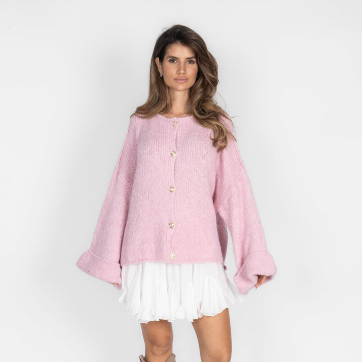 Oversized Soft-Sleeve Cardigan