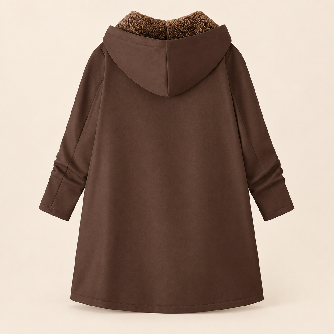 Evelyn™ | Cozy Sherpa-Lined Hooded Coat