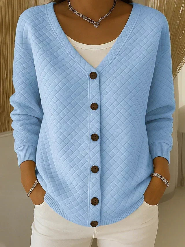 Laverne™ | Quilted Cardigan with Buttons