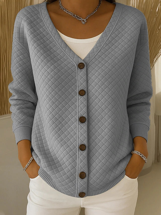 Laverne™ | Quilted Cardigan with Buttons