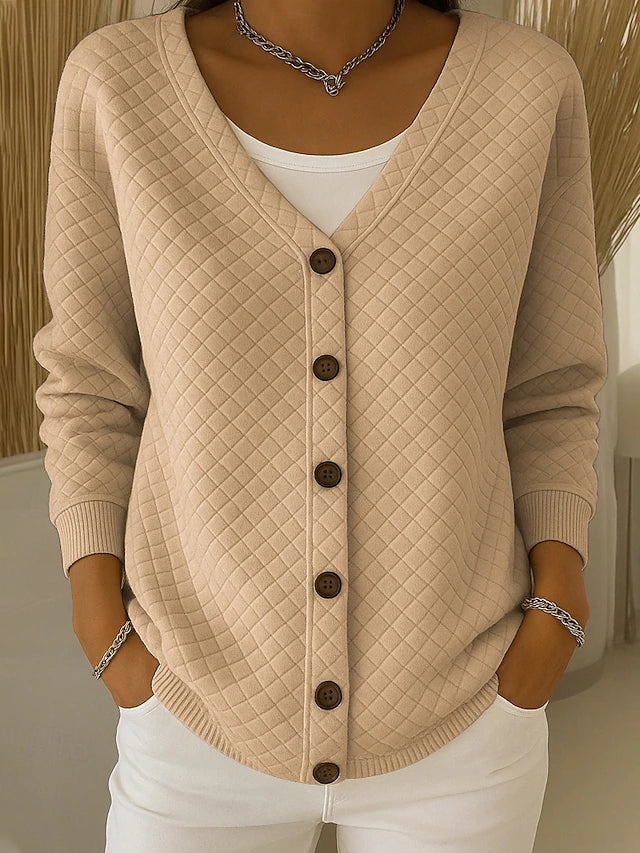 Laverne™ | Quilted Cardigan with Buttons
