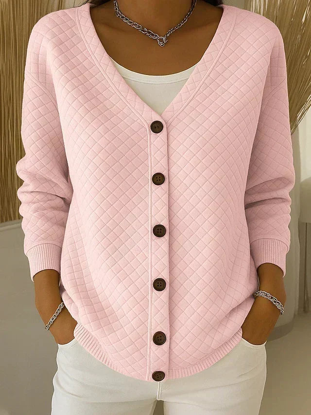 Laverne™ | Quilted Cardigan with Buttons