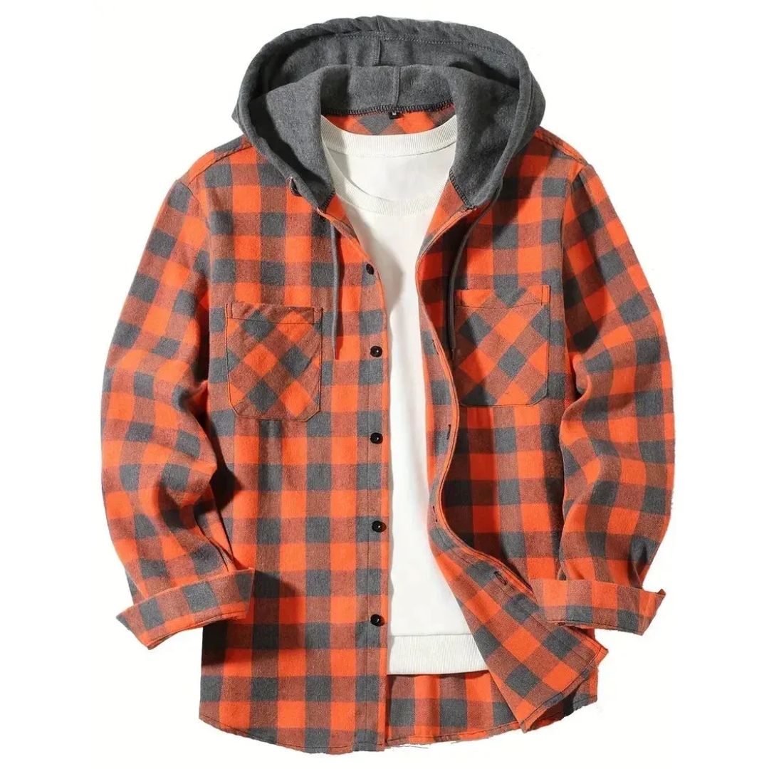 Périgord | Checked Hooded Jacket