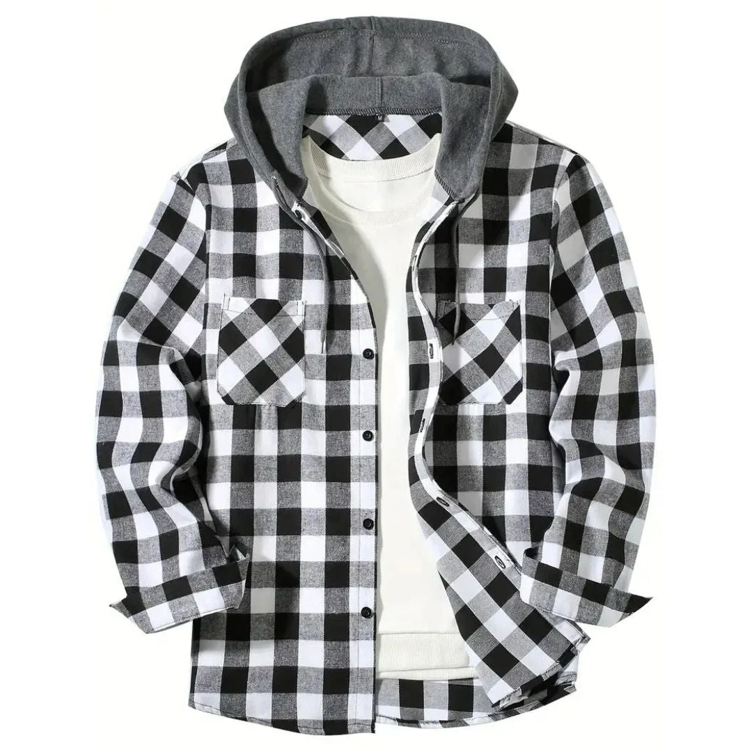 Périgord | Checked Hooded Jacket