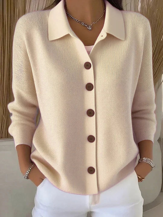 Josephine™ | Button-Front Turtleneck