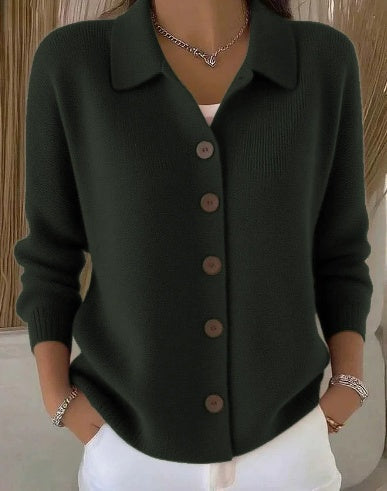Josephine™ | Button-Front Turtleneck