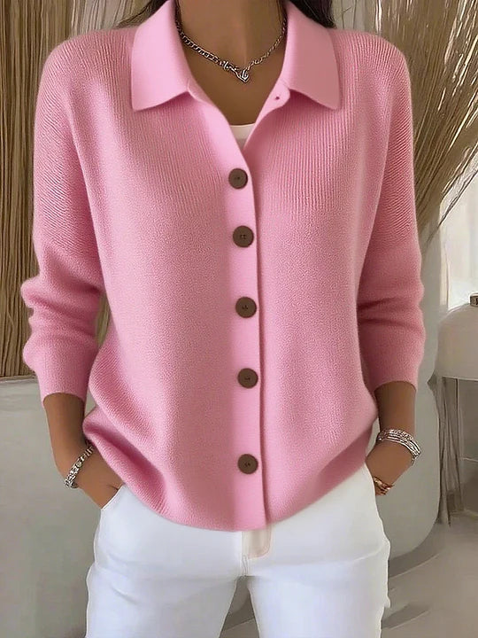 Josephine™ | Button-Front Turtleneck