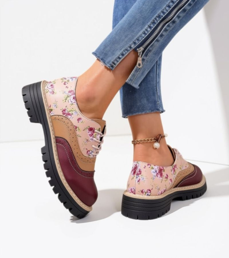 Paris | Floral Brogues with Arch Support