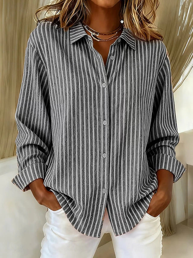 Jacqueline™ | Striped Shirt with Buttons