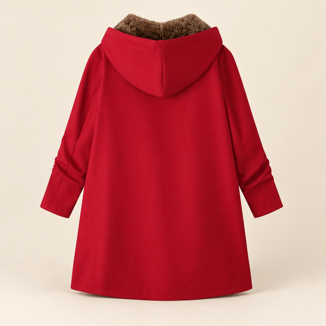 Evelyn™ | Cozy Sherpa-Lined Hooded Coat