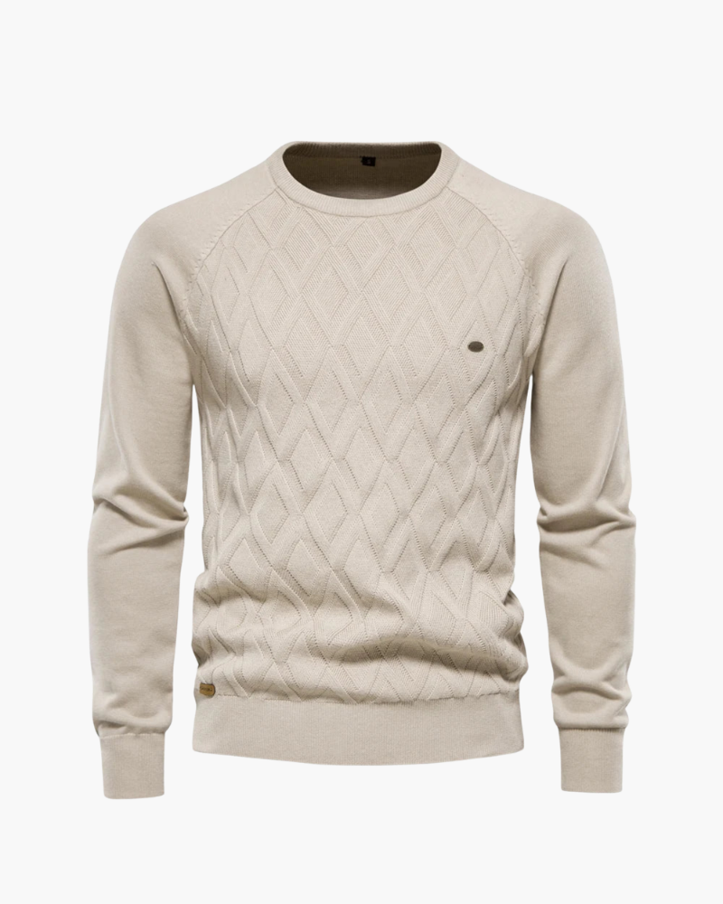 Men's Checked Design Sweater