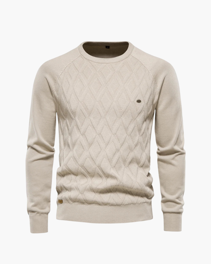 Men's Checked Design Sweater