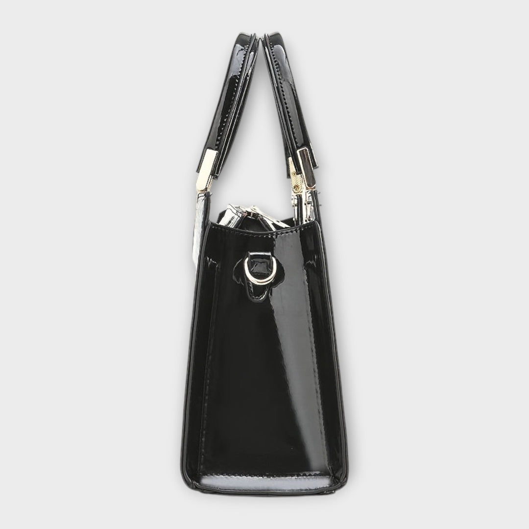Maison Verdelle - Shiny Crocodile Skin Pattern Handbag