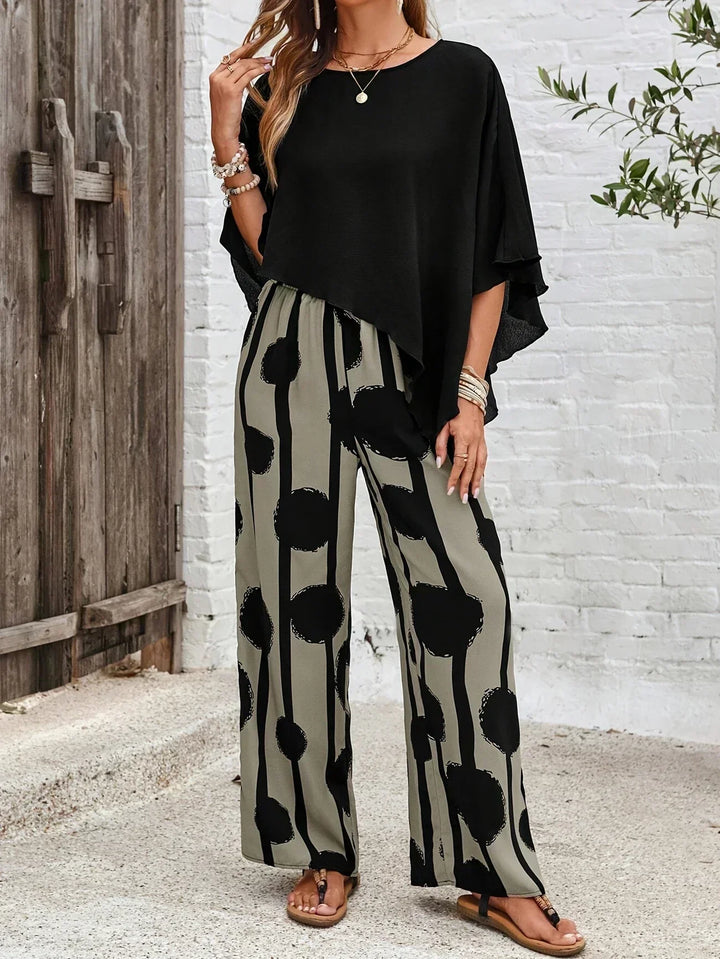 Kalliope | Comfortable Two-Piece Set with Elastic Waist