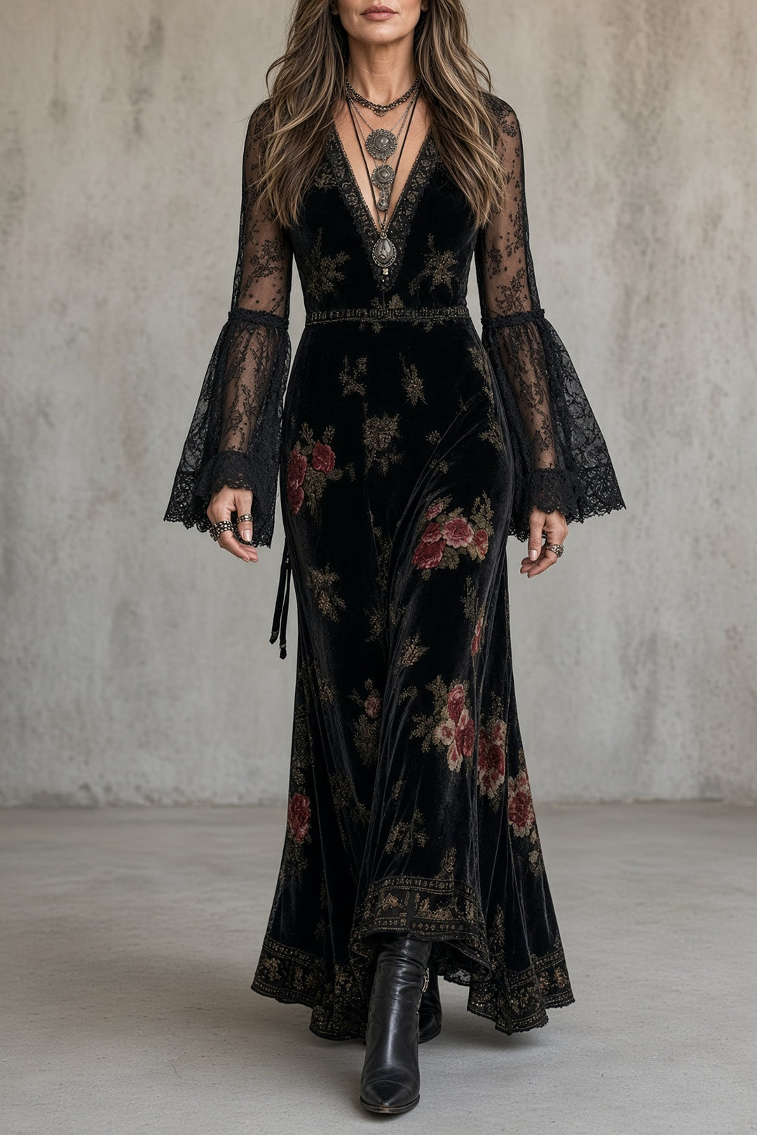 Natalie™ | Elegant Floral Maxi Dress