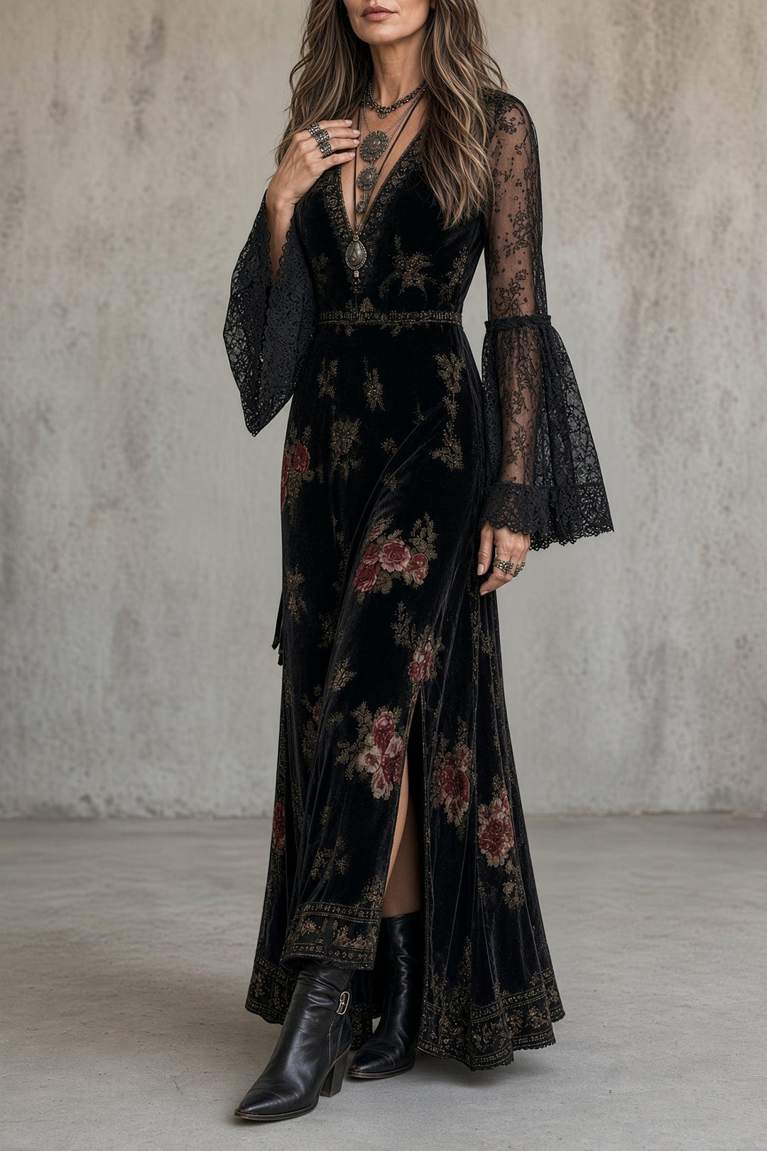 Natalie™ | Elegant Floral Maxi Dress