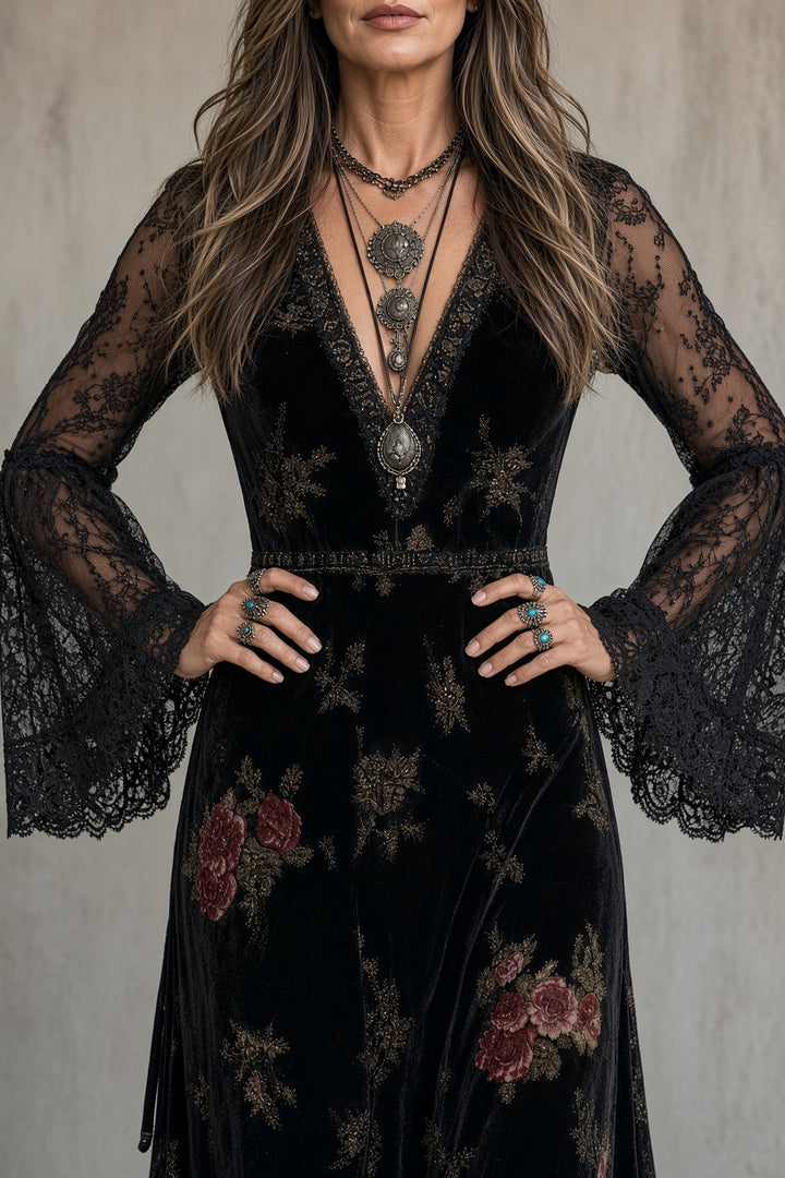 Natalie™ | Elegant Floral Maxi Dress