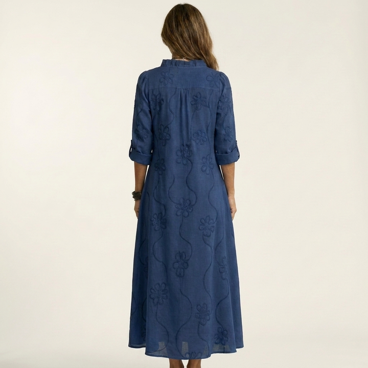Mariam | Maxi Dress with Tonal Floral Detail